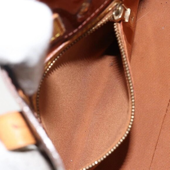 LOUIS VUITTON Monogram Vernis Reade PM Hand Bag Bronze M91146 LV Auth SW1525 - Picture 13 of 16